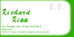 richard ripp business card