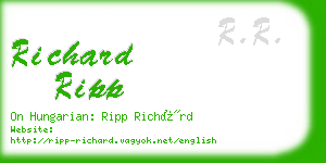 richard ripp business card